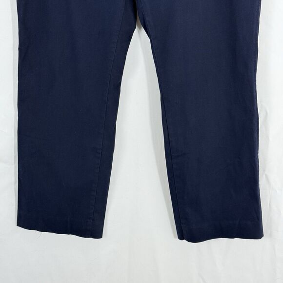 TALBOTS Women Blue Pants Curvy Zip Pockets Sz 14 P - Picture 14 of 16